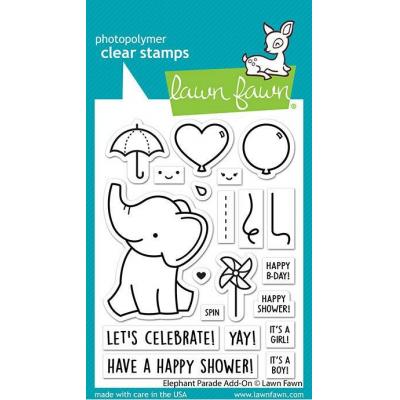 Lawn Fawn Clear Stamps - Elephant Parade Add-On